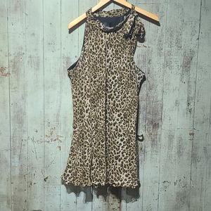 First Option Too leopard print blouse